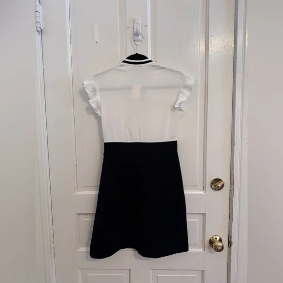 Maje Runo Two-Tone Lace-Inset Mini Dress size small new with tags - Picture 7 of 10